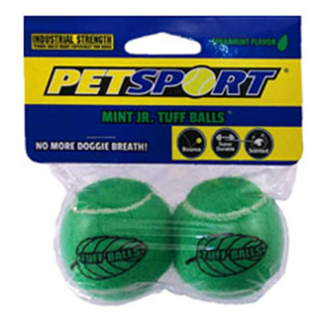 PETSPORT Tuff Mint Balls Dog Toy - 2 Pack - Barks and Licks